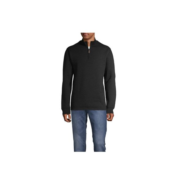 George Black Men's Quarter Zip Layering Fleece Long Sleeve Casual Size Medium - Picture 3 of 6
